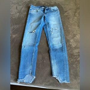 vintage zara distressed skinny jeans